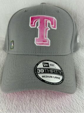 New Era 39THIRTY Texas Rangers Mother’s Day Baseball Cap Size Med-Large MLB NWS